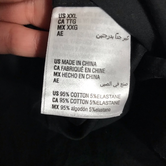 End Now This black long sleeve dress shirt size XXL.Pit to pit approx:  27 inc - Picture 4 of 7